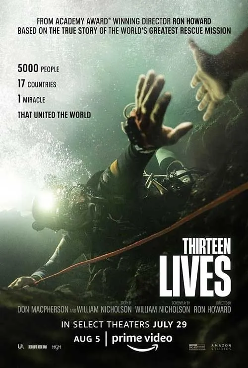 Thirteen Lives biographical drama movie poster