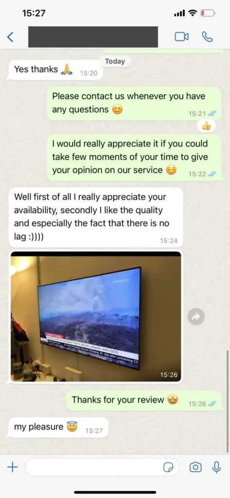 WhatsApp instant IPTV playlist setup confirmation 2